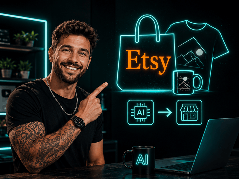 How to Start Print on Demand on Etsy for Beginners with AI